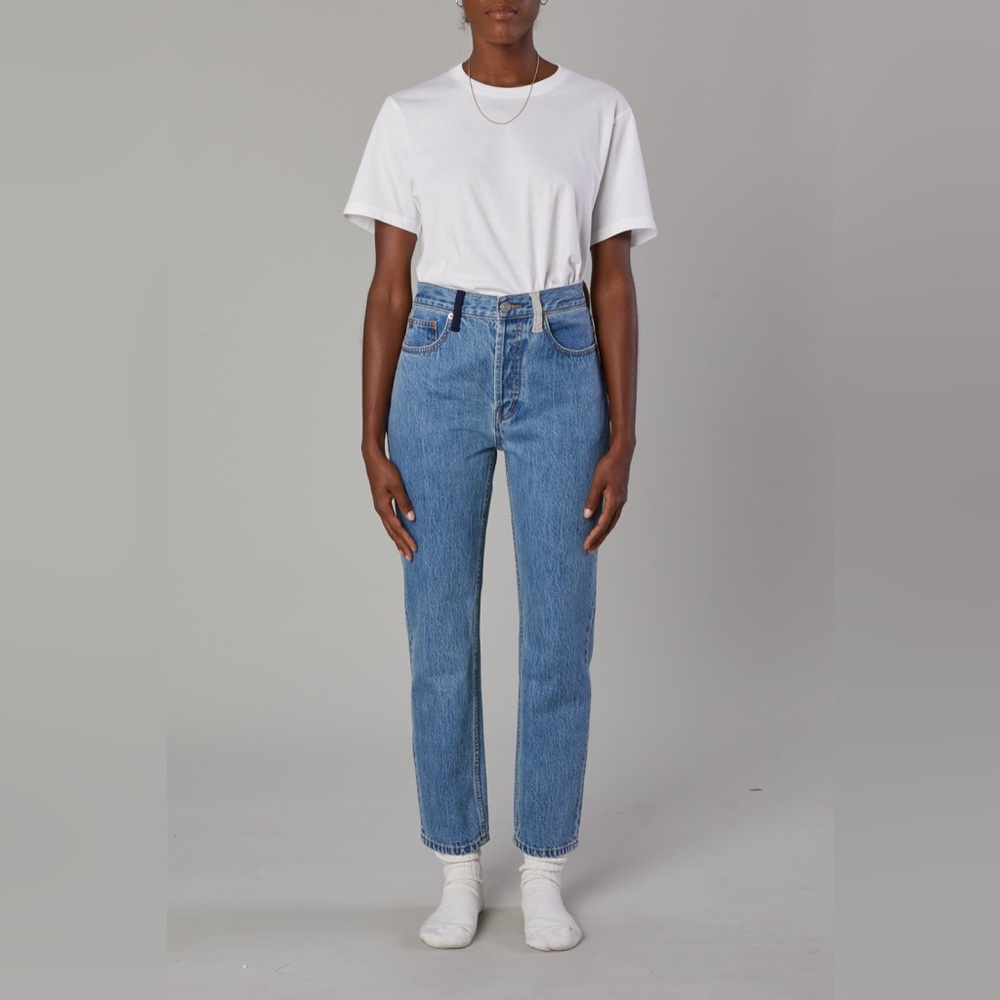 Classic Blue Straight Leg Jeans
